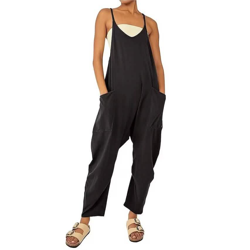 Women's Jumpsuit Maternity Solid Color V Neck Regular Fit Sleeveless DailySale