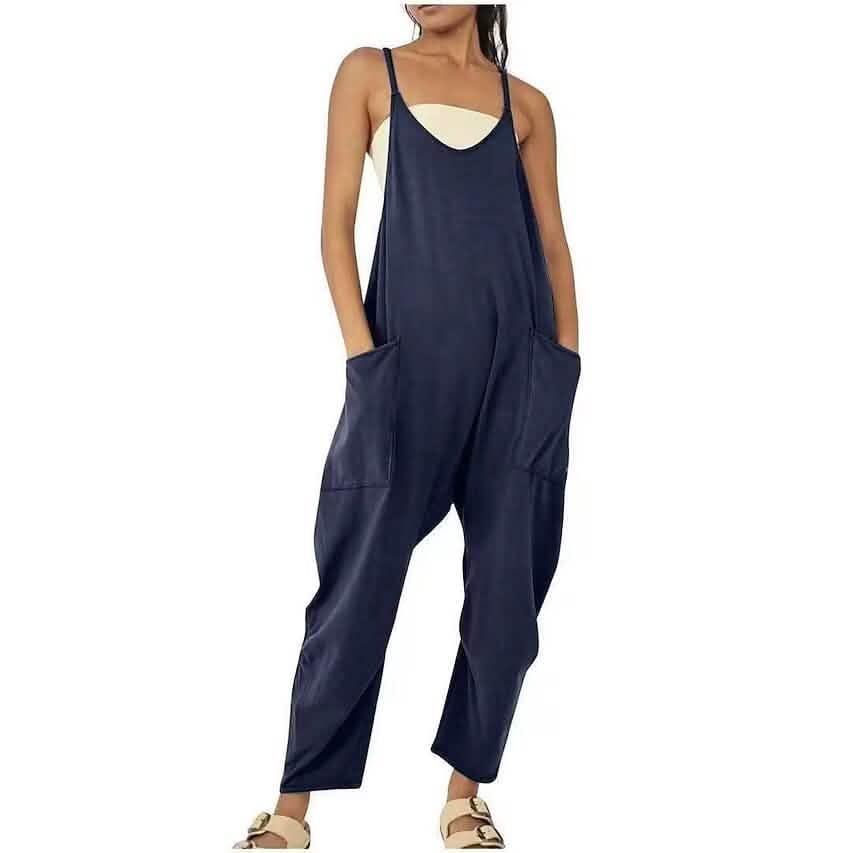 Women's Jumpsuit Maternity Solid Color V Neck Regular Fit Sleeveless DailySale