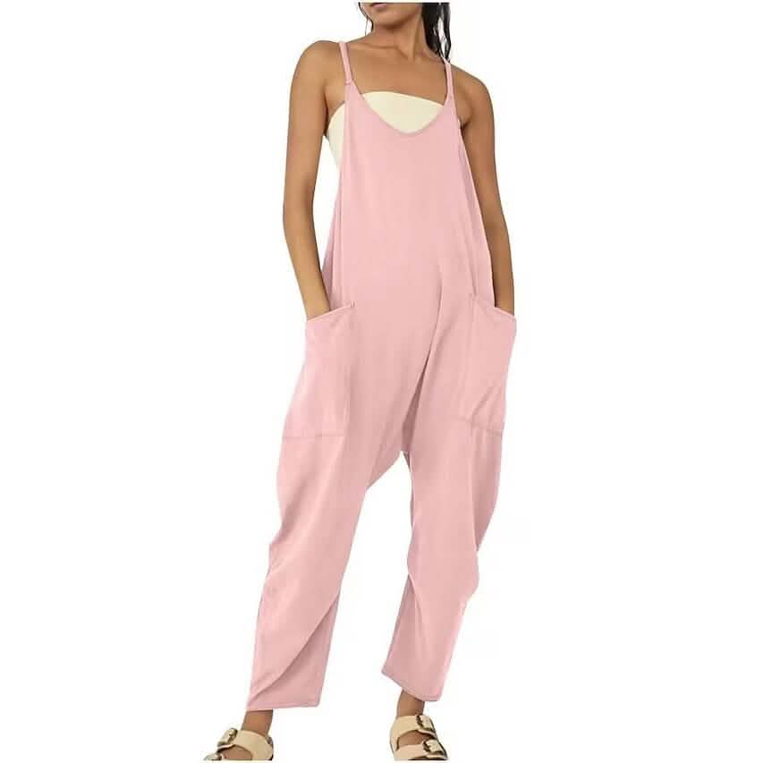 Women's Jumpsuit Maternity Solid Color V Neck Regular Fit Sleeveless DailySale