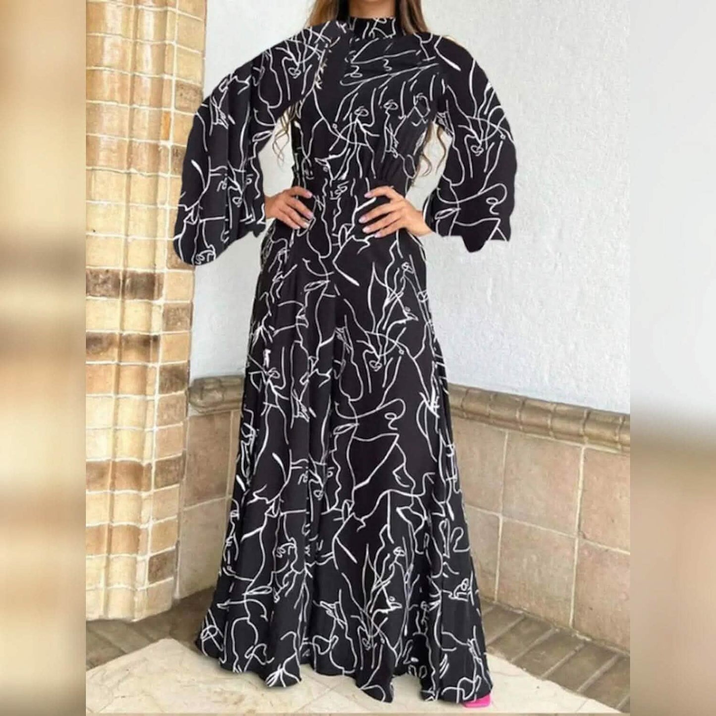 Women's Jumpsuit Pocket Print Floral Stand Collar Streetwear DailySale