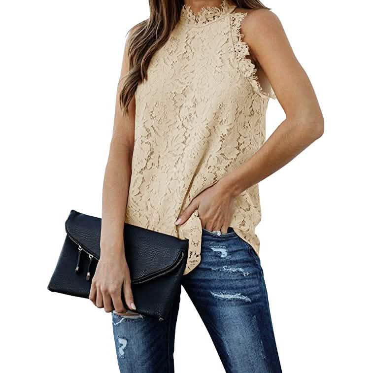 Women's Lace Crochet Hollow Out Tank Top DailySale