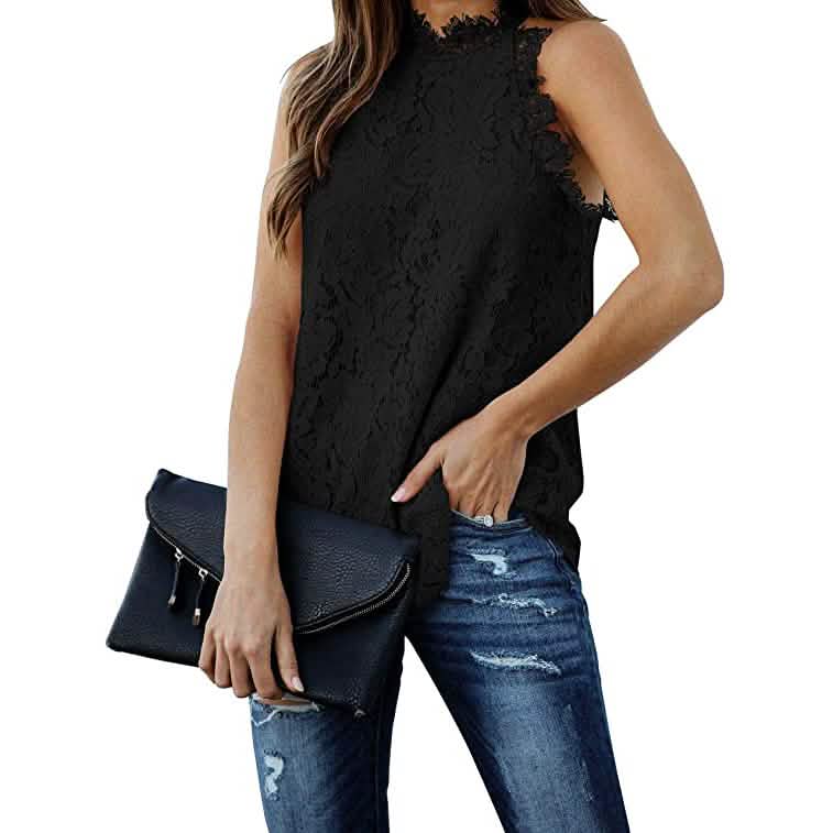 Women's Lace Crochet Hollow Out Tank Top DailySale