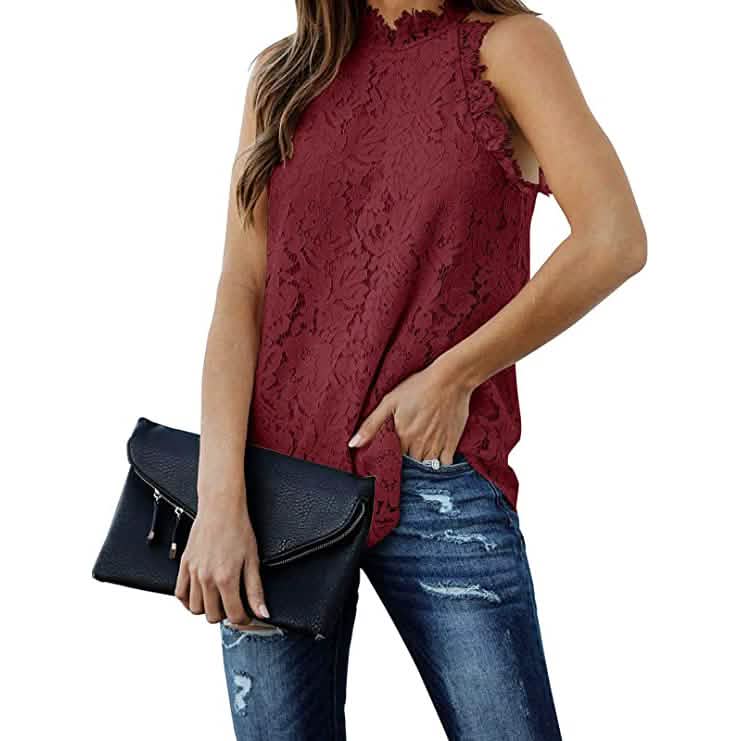 Women's Lace Crochet Hollow Out Tank Top DailySale