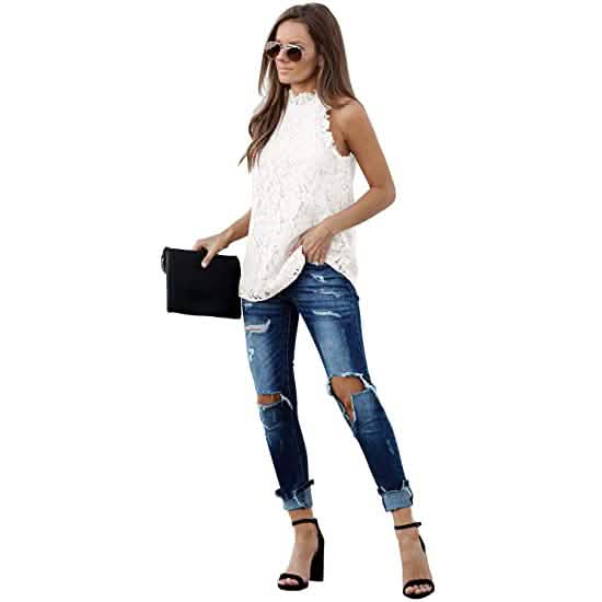 Women's Lace Crochet Hollow Out Tank Top DailySale