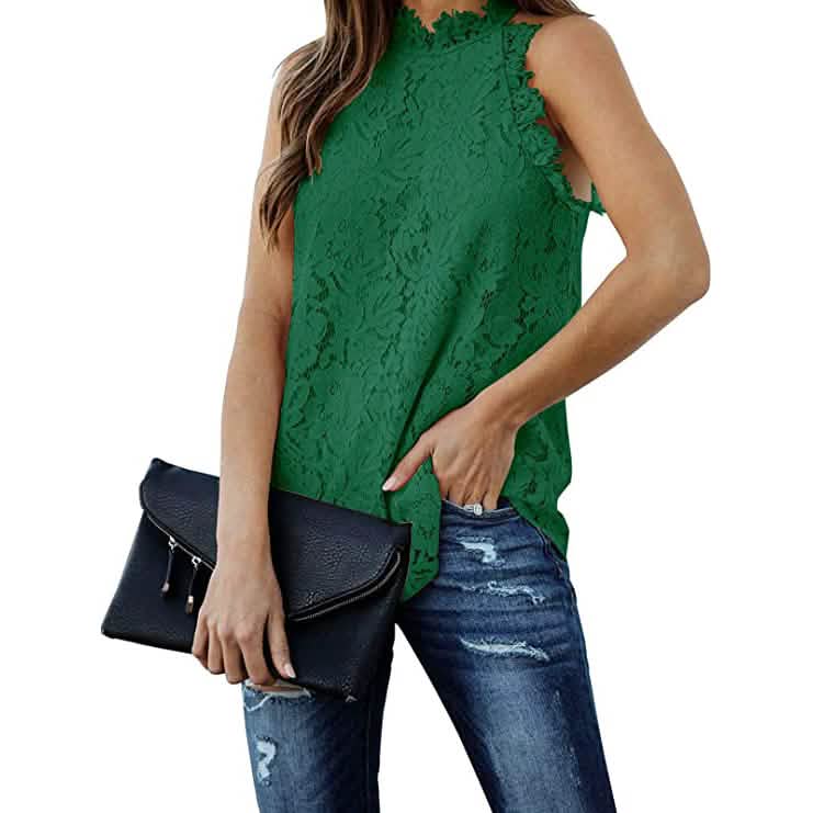 Women's Lace Crochet Hollow Out Tank Top DailySale
