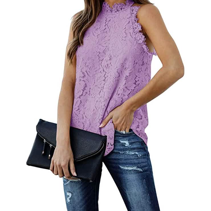 Women's Lace Crochet Hollow Out Tank Top DailySale