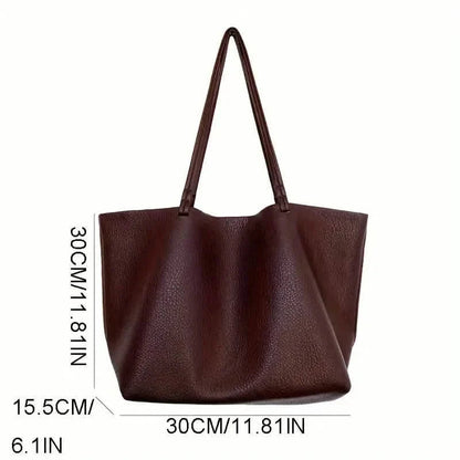 Women's Large Totes PU Leather Shoulder Bag Soft Purse Hobo Handbag Casual Top Handle Bag For Travel Work DailySale