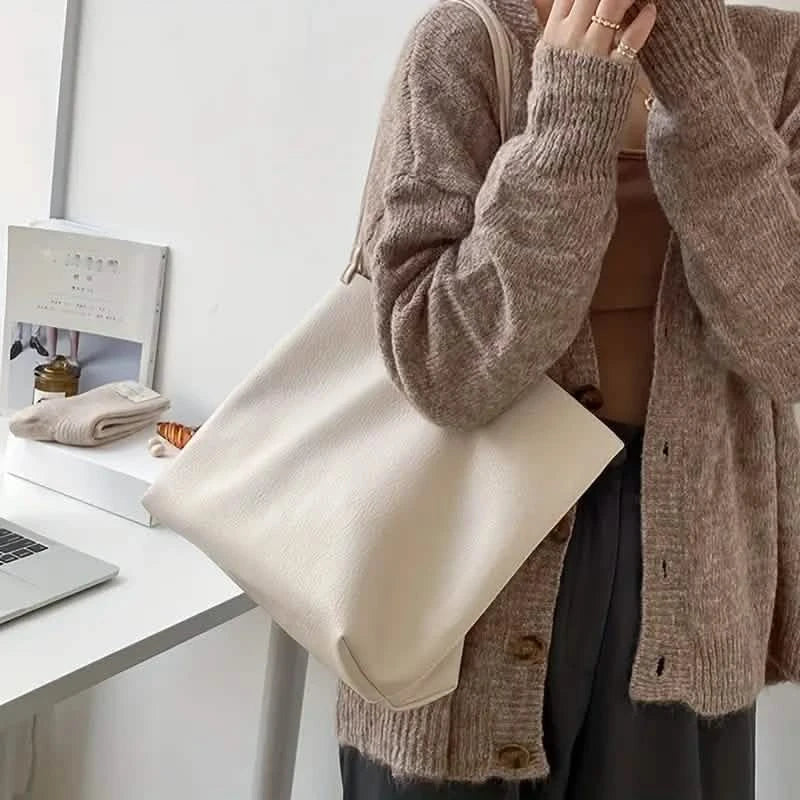 Women's Large Totes PU Leather Shoulder Bag Soft Purse Hobo Handbag Casual Top Handle Bag For Travel Work DailySale