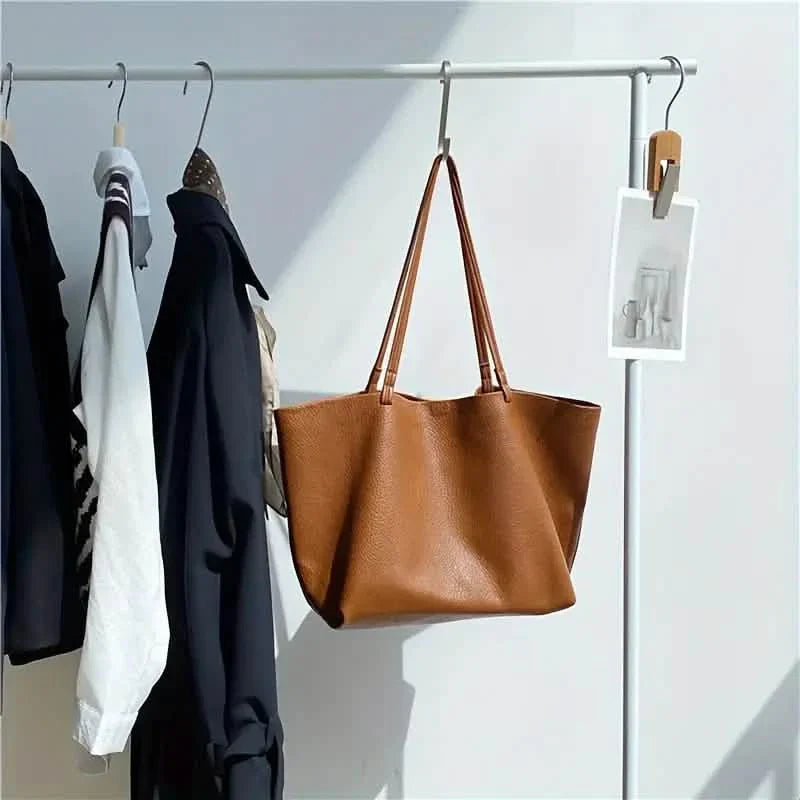 Women's Large Totes PU Leather Shoulder Bag Soft Purse Hobo Handbag Casual Top Handle Bag For Travel Work DailySale