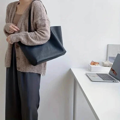 Women's Large Totes PU Leather Shoulder Bag Soft Purse Hobo Handbag Casual Top Handle Bag For Travel Work DailySale