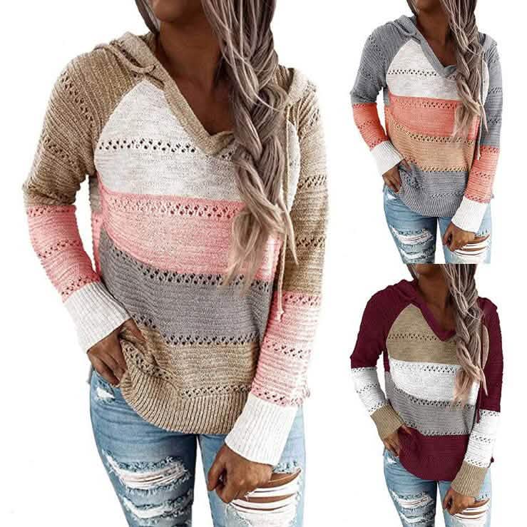 Women's Lightweight and Breathable Knit Hoodie DailySale