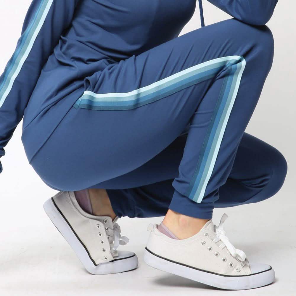 Women's Lightweight Elastic Sweat Pants Varsity Joggers with Drawstring Tie DailySale