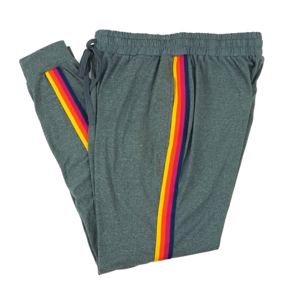 Women's Lightweight Elastic Sweat Pants Varsity Joggers with Drawstring Tie DailySale