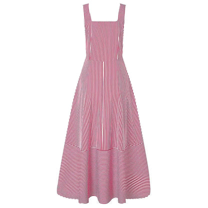 Women's Long A Line Striped Maxi Dress DailySale