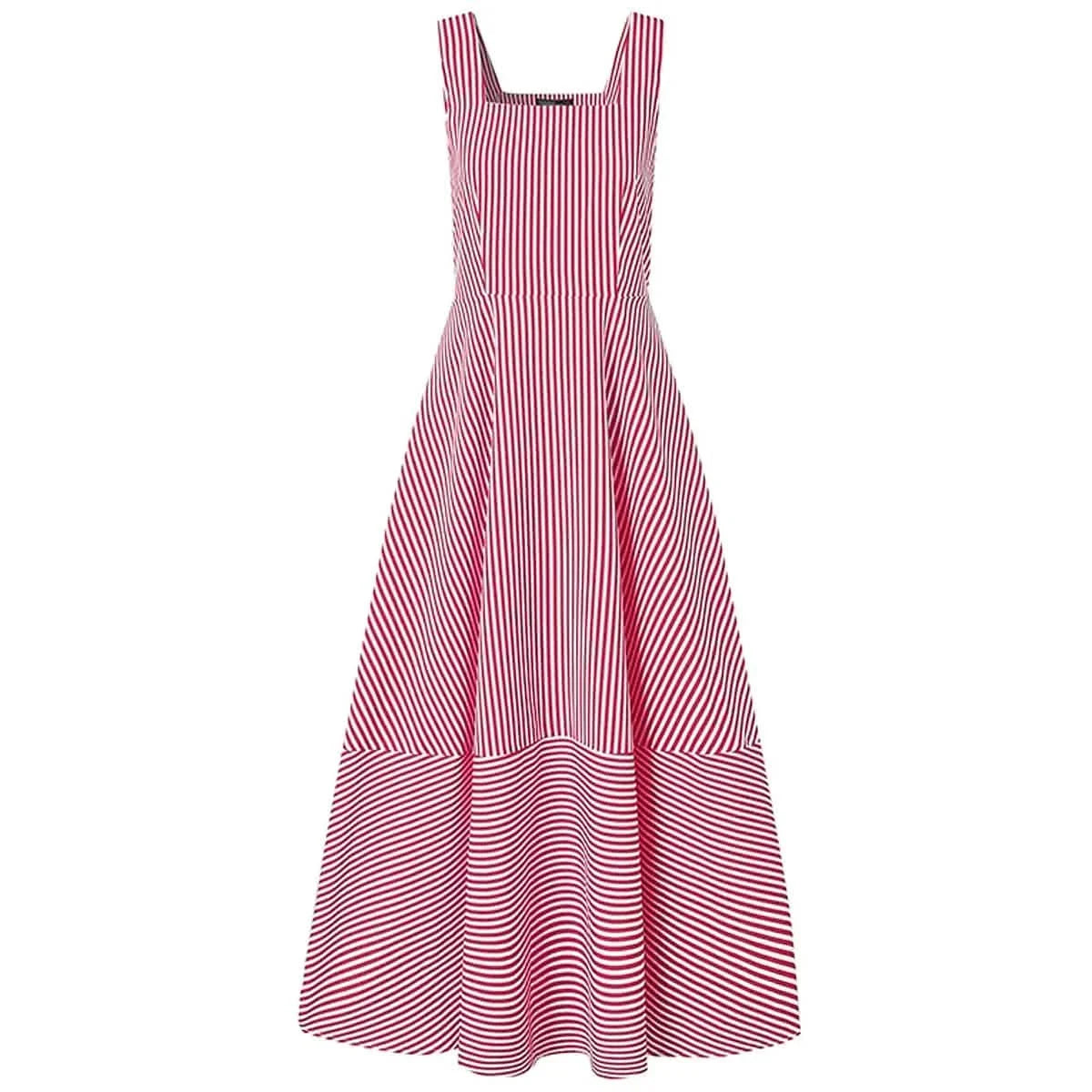 Women's Long A Line Striped Maxi Dress DailySale