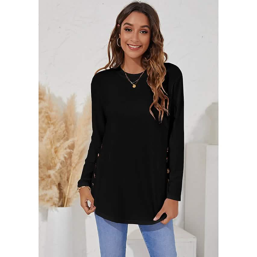 Women's Long Sleeve Crew Neck T-Shirt DailySale