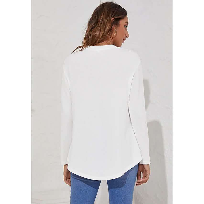 Women's Long Sleeve Crew Neck T-Shirt DailySale