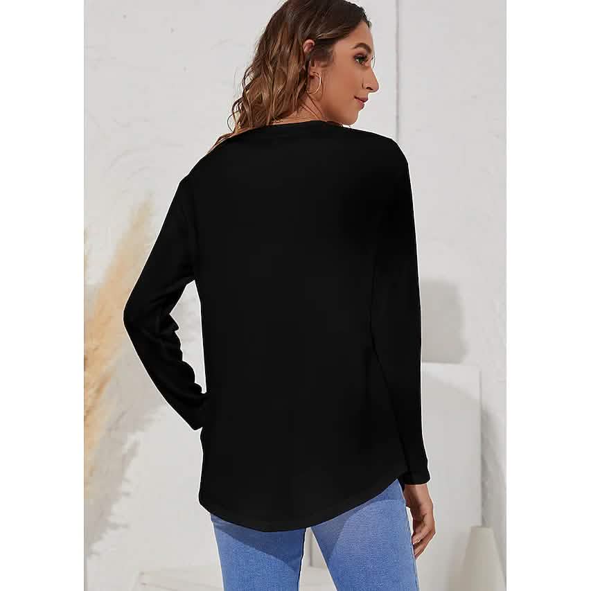 Women's Long Sleeve Crew Neck T-Shirt DailySale