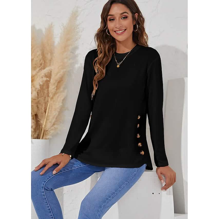 Women's Long Sleeve Crew Neck T-Shirt DailySale