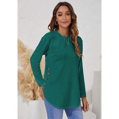 Women's Long Sleeve Crew Neck T-Shirt DailySale