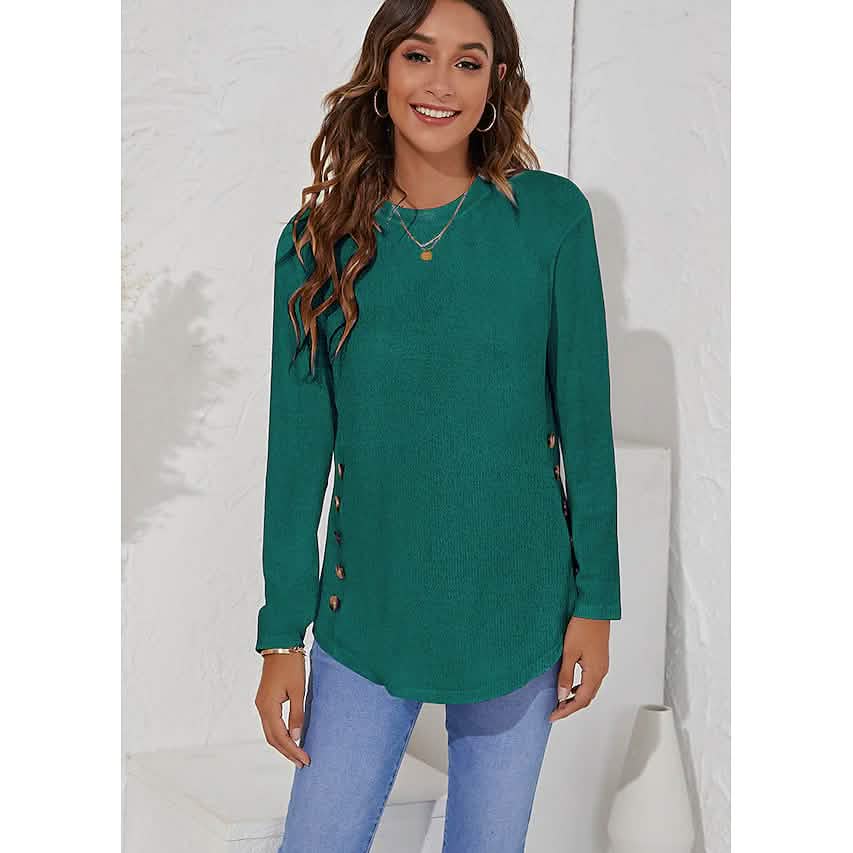Women's Long Sleeve Crew Neck T-Shirt DailySale