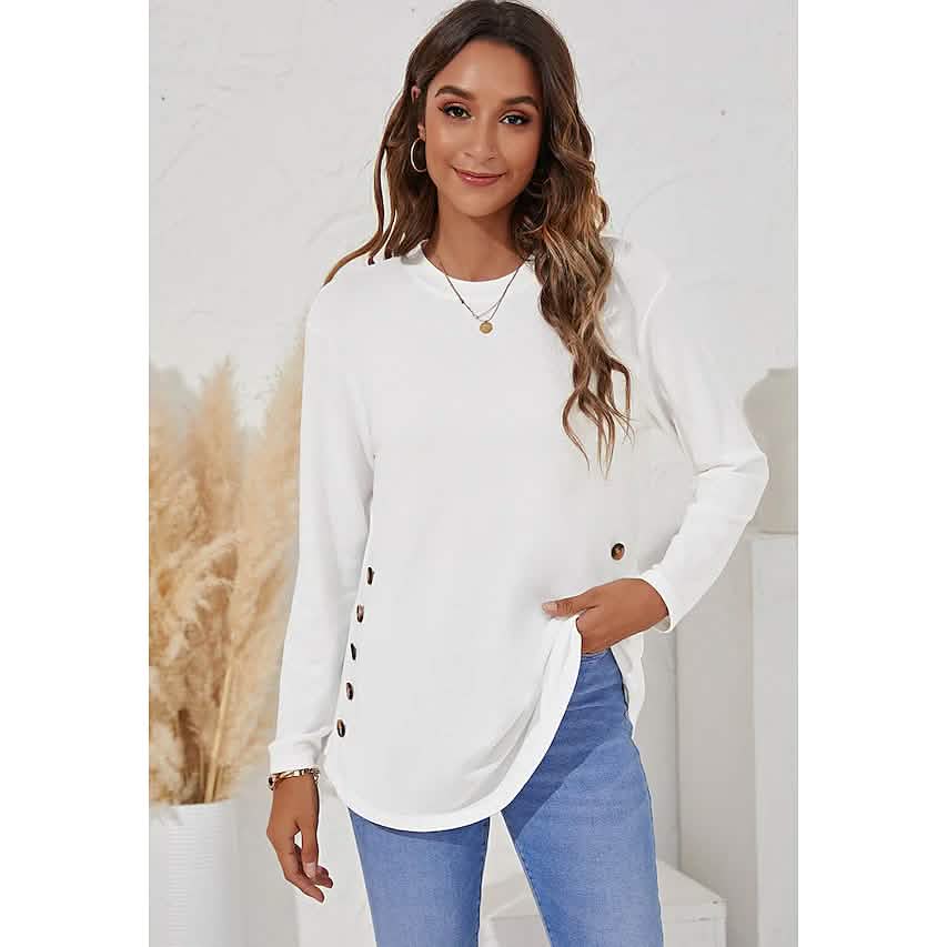 Women's Long Sleeve Crew Neck T-Shirt DailySale