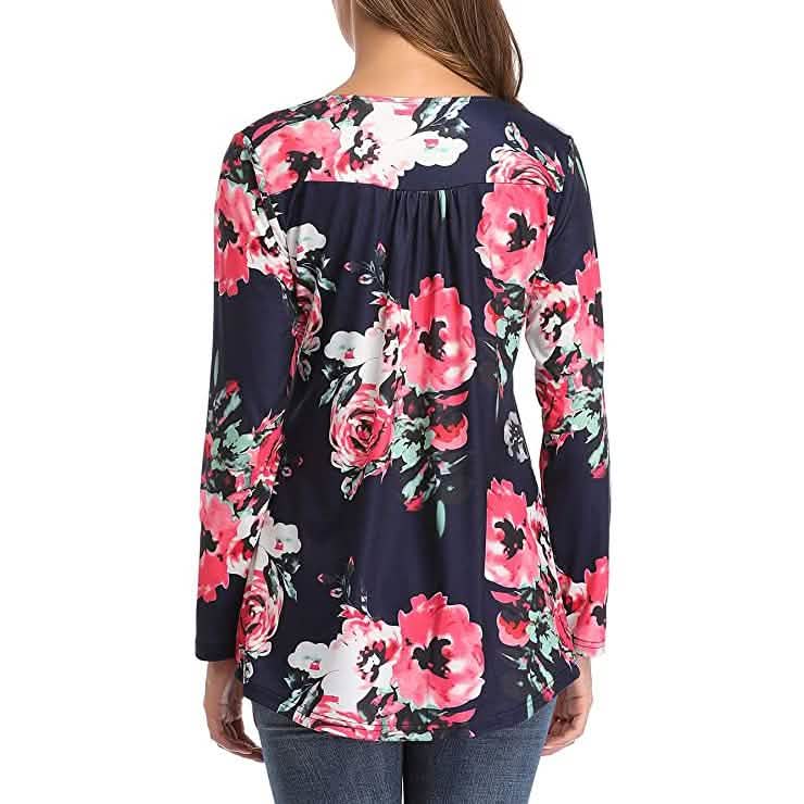Women's Long Sleeve Flare Tunic Tops DailySale