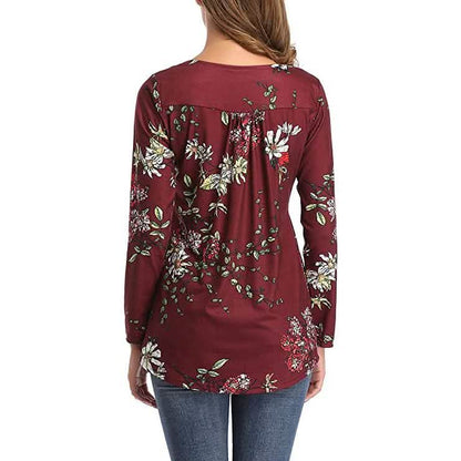 Women's Long Sleeve Flare Tunic Tops DailySale
