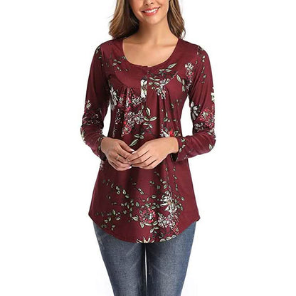 Women's Long Sleeve Flare Tunic Tops DailySale