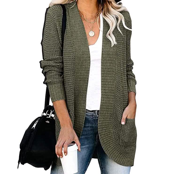 Women's Long Sleeve Knit Cardigan Sweater DailySale
