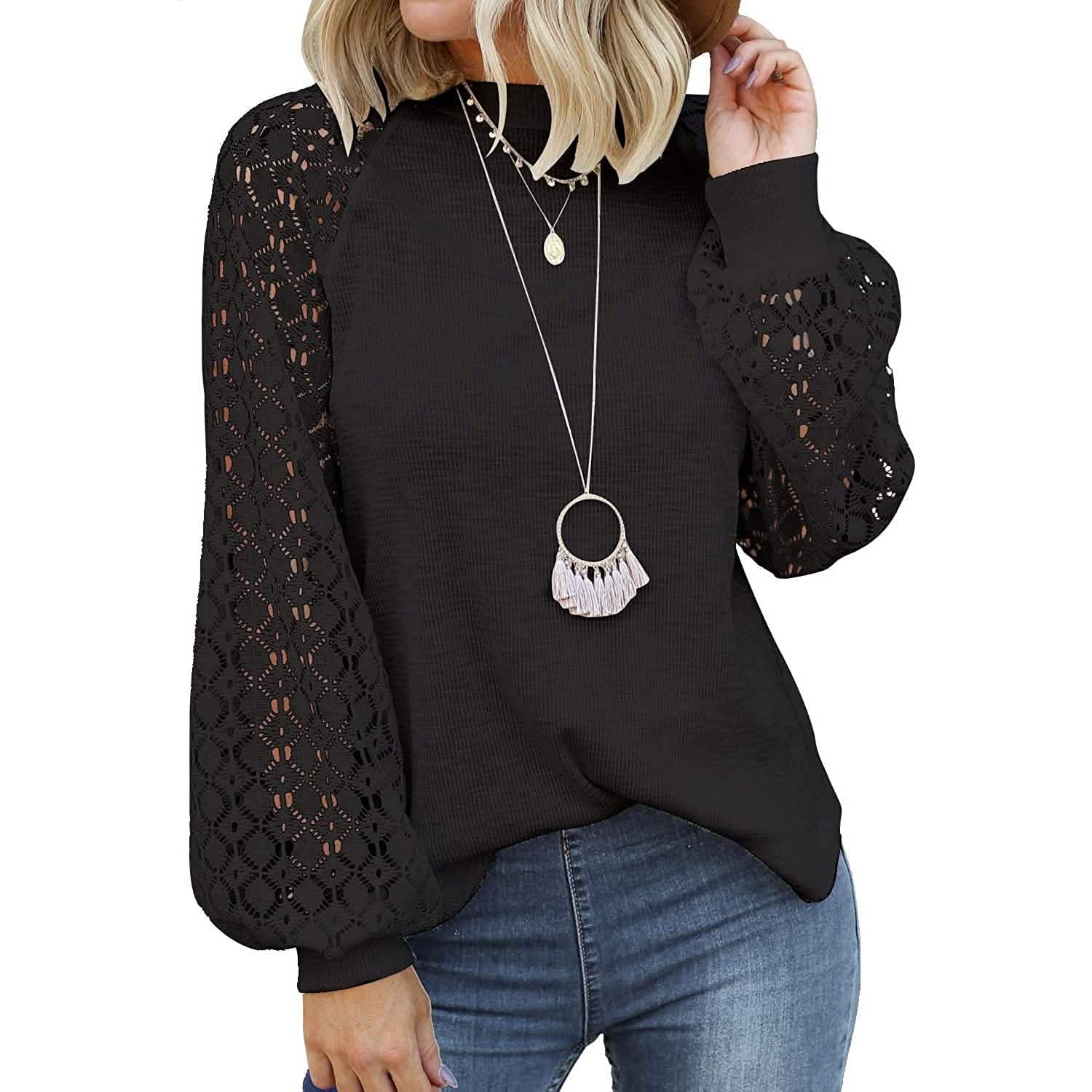 Women's Long Sleeve Lace Top DailySale