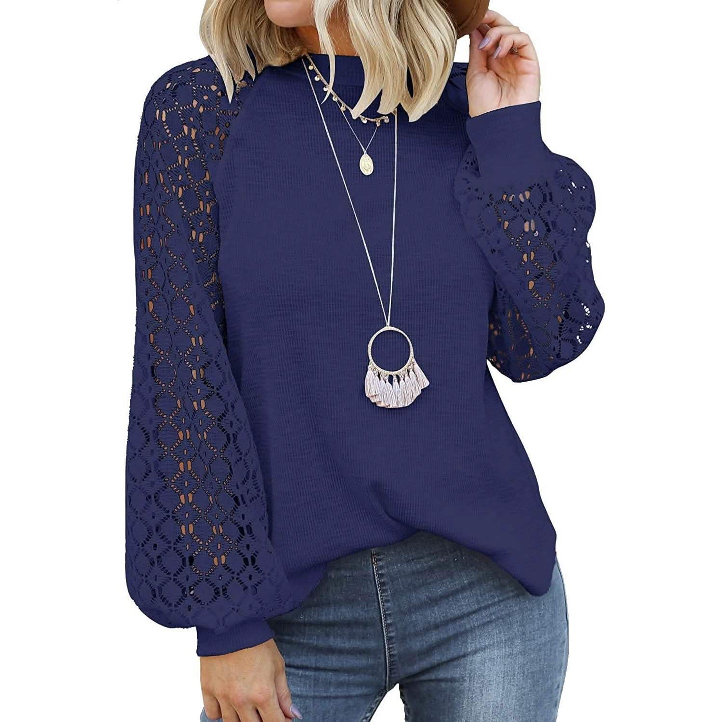 Women's Long Sleeve Lace Top DailySale