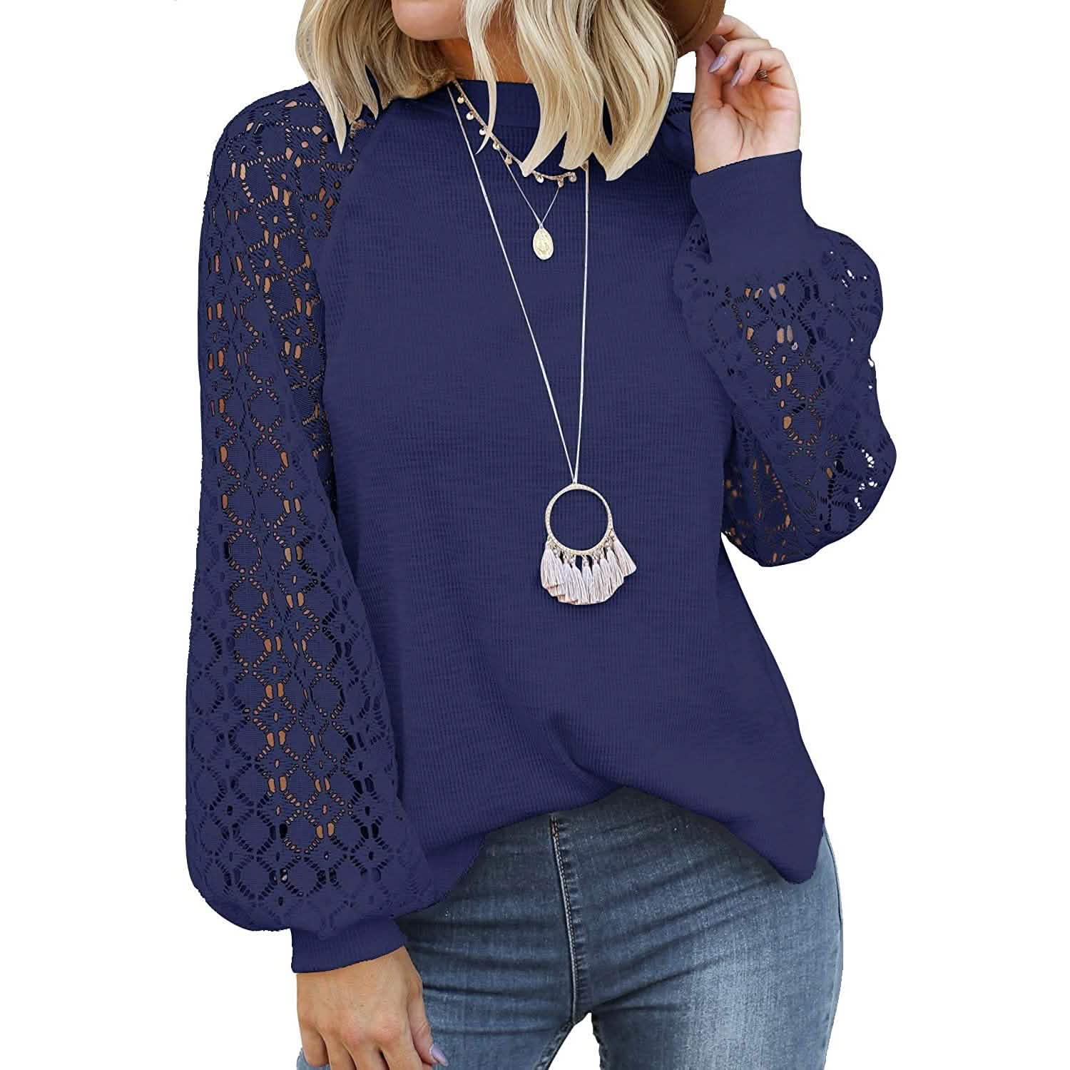 Women's Long Sleeve Lace Top DailySale