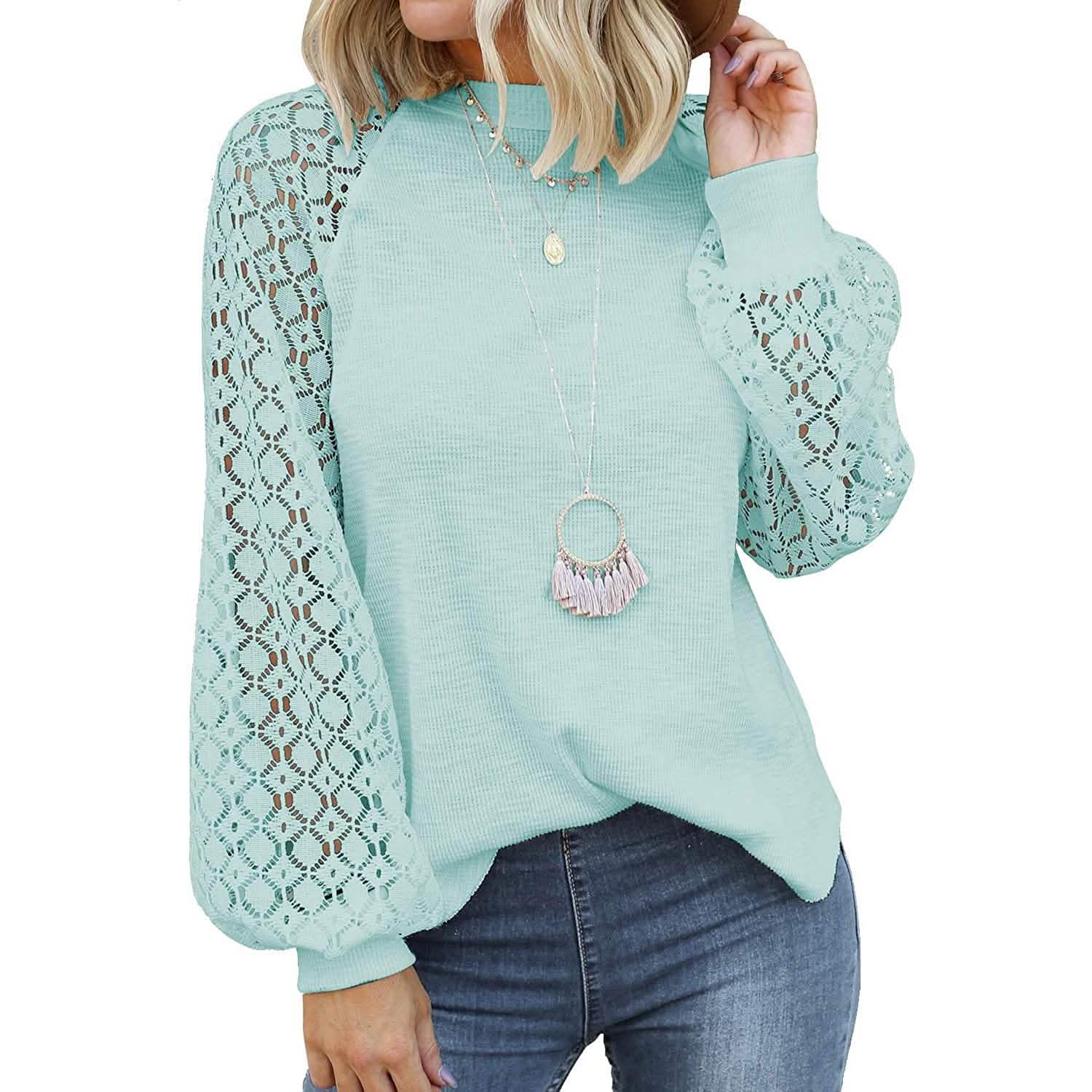 Women's Long Sleeve Lace Top DailySale
