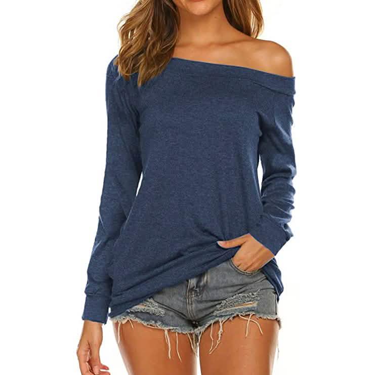 Women's Long Sleeve Off Shoulder Top DailySale