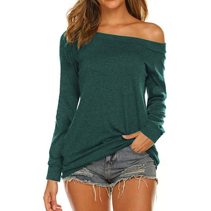 Women's Long Sleeve Off Shoulder Top DailySale