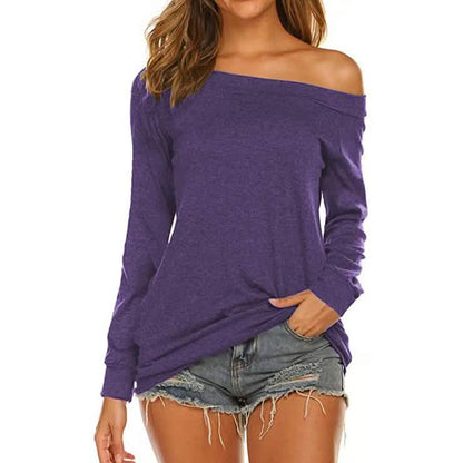 Women's Long Sleeve Off Shoulder Top DailySale