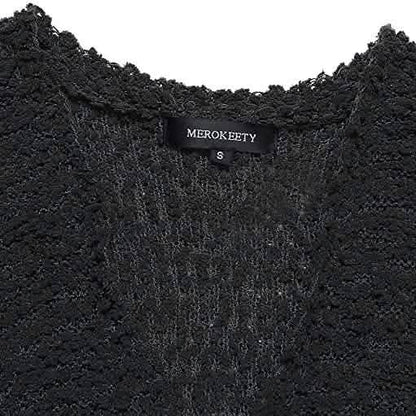 Women's Long Sleeve Soft Chunky Knit Sweater Coat DailySale