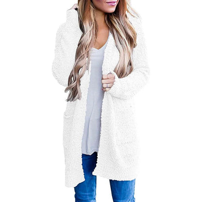 Women's Long Sleeve Soft Chunky Knit Sweater Coat DailySale