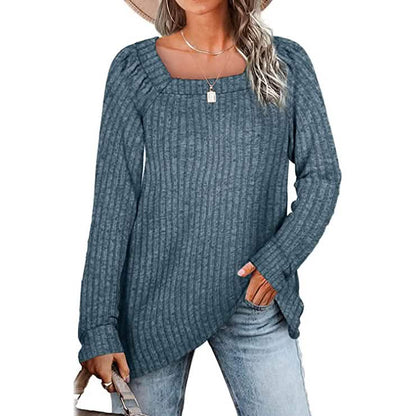 Women's Long Sleeve V Neck Sweater Tops DailySale