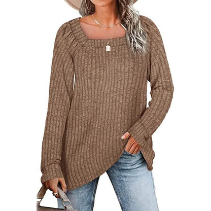 Women's Long Sleeve V Neck Sweater Tops DailySale