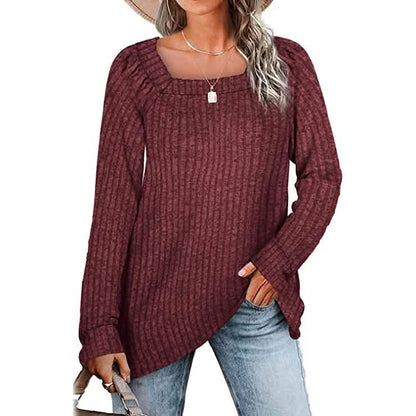 Women's Long Sleeve V Neck Sweater Tops DailySale