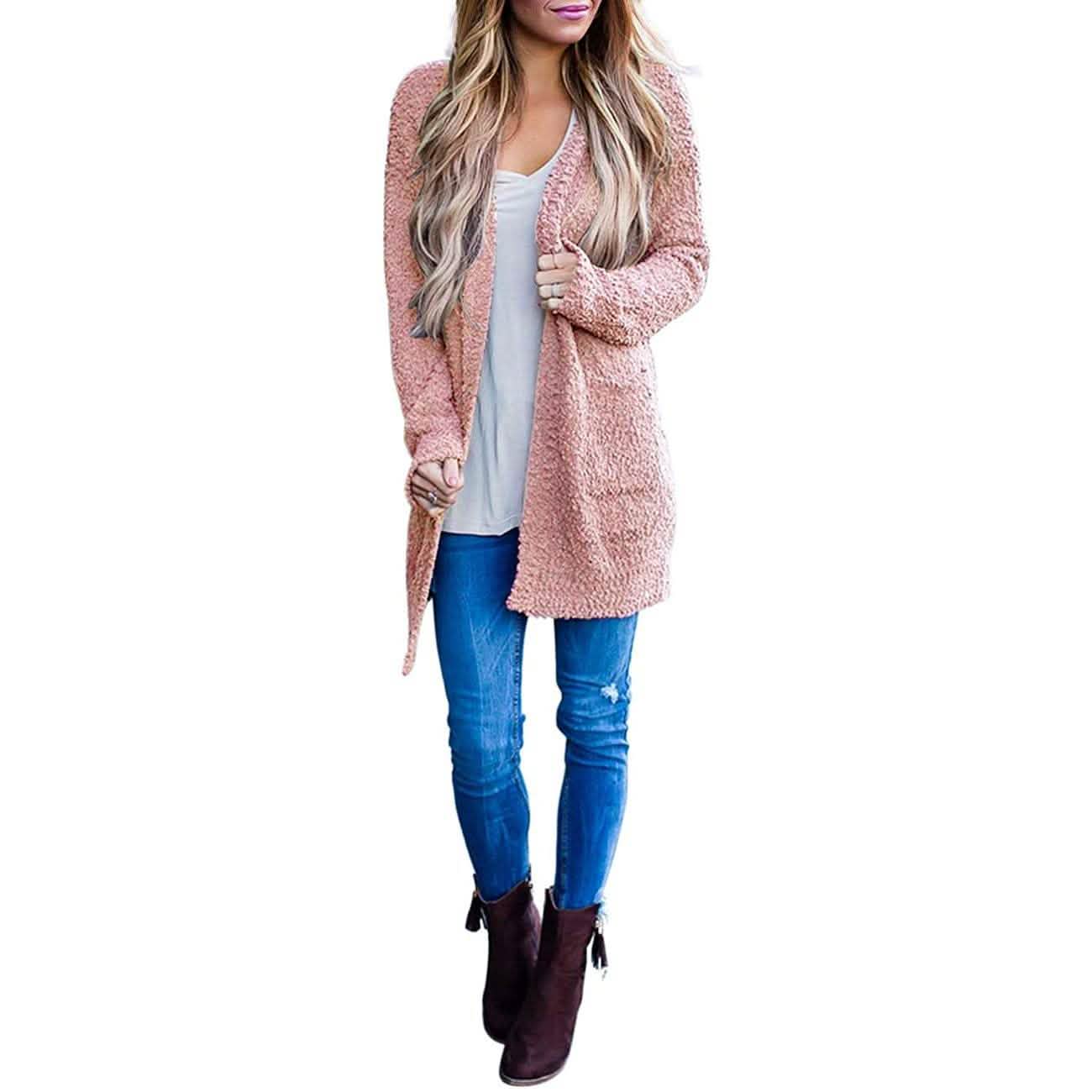 Women's Long-Sleeved Soft Chunky Knitted Sweater DailySale