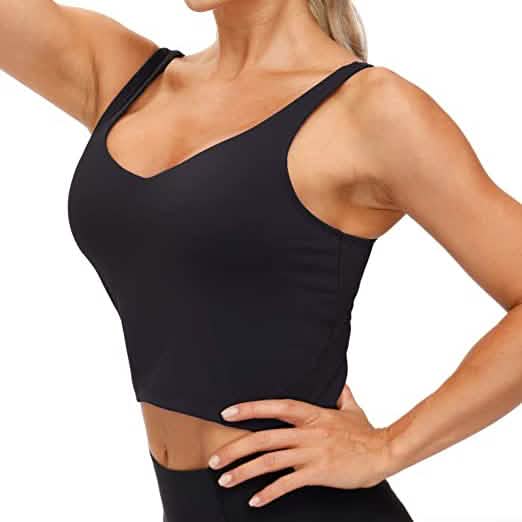 Women’s Longline Wirefree Padded Sports Bra DailySale