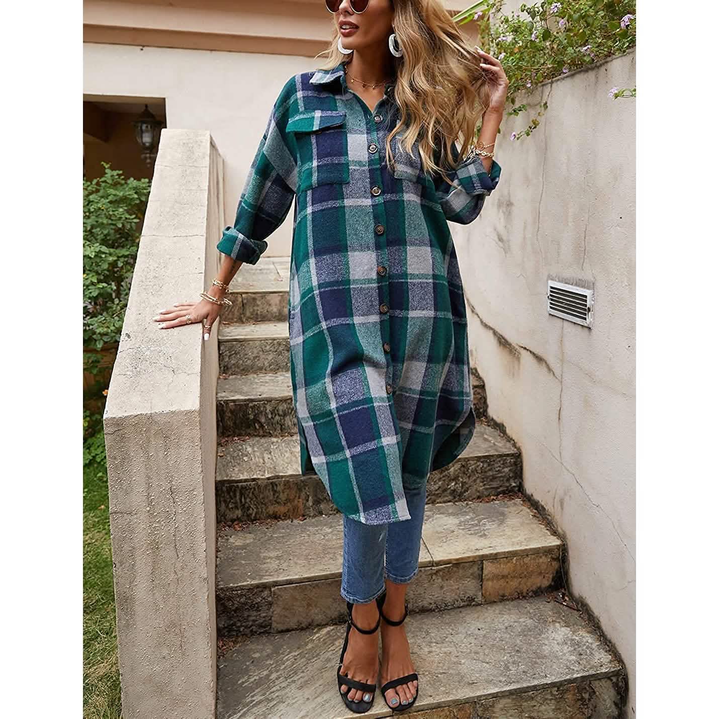 Womens Lounge Lapel Button Up Long Sleeve DailySale