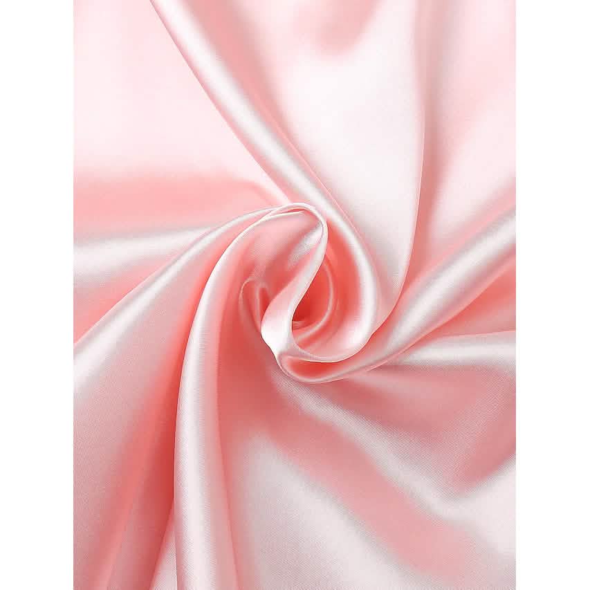 Women's Loungewear Pajamas Sets Pure Color Silk Simple Soft Shirt Pant DailySale