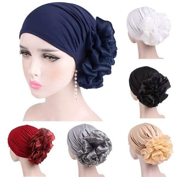 Women's Milk Silk Flower Turban DailySale