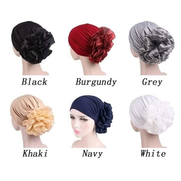 Women's Milk Silk Flower Turban DailySale