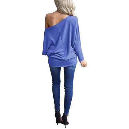Women's Off-Shoulder Long-Sleeved Top DailySale