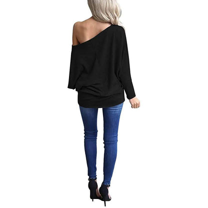 Women's Off-Shoulder Long-Sleeved Top DailySale